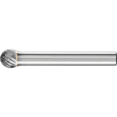 PFERD - Ball Shape Burr KUD 1/4" Shank SD-2 KUD 7.9x6.35x6.35 C3 PLUS | 21724552 1
