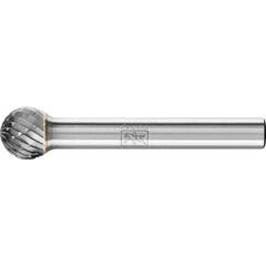 PFERD - Dia. 9.5 x 7.9mm Tungsten Carbide Burr Ball Kud Shank Dia. 6.35mm Z3P Universal Medium Cross Cut | 21724562