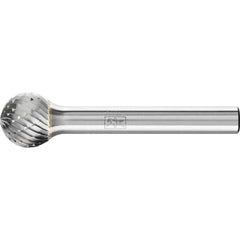 PFERD - Dia. 12.7 x 11.1mm Tungsten Carbide Burr Ball Kud Shank Dia. 6.35mm Z3P Universal Medium Cross Cut | 21724582