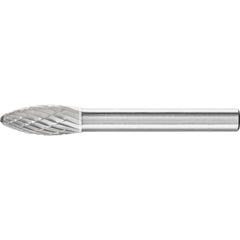 PFERD - Flame Shape Burr B 1/4" Shank SH-2 B 7.9x19x6.35 C3 PLUS | 21724872 1
