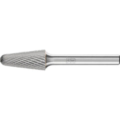 PFERD - Dia. 12.7 x 28.6mm Tungsten Carbide Burr Tree Shape with Radius End Kel Shank Dia. 6.35mm Z3P Universal Medium Cross Cut | 21725162