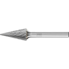 PFERD - Dia. 12.7 x 25.4mm Tungsten Carbide Burr Conical Pointed Skm Shank Dia. 6.35mm Z3P Universal Medium Cross Cut | 21725242