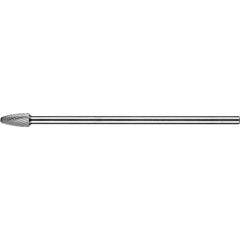 PFERD - Dia. 9.5 x 19mm Tungsten Carbide Burr Tree Shape with Radius End Rbf Shank Dia. 6.35 x 150mm Z3P Universal Medium Cross Cut | 21726052