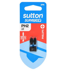 Sutton Tools - Screwdriver Bit S200 Supatorq Phillips Ph2 25mm 10Pk | S200H10A02