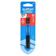 Sutton Tools - 100mm Screwdriver Bit S200 Supatorq Phillips Ph1 2Pk | S200H02E01
