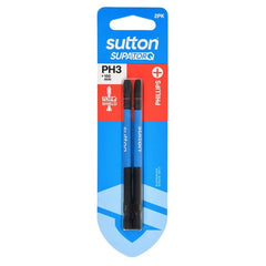 Sutton Tools - 100mm Screwdriver Bit S200 Supatorq Phillips Ph3 2Pk | S200H02E03
