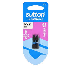 Sutton Tools - 25mm Screwdriver Bit S202 Supatorq Pozidriv Pz1 2Pk | S202H02A01