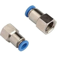AIP - Compression Conn. Blue Nylon Straight Female BSPT - 5/16" (t) x 1/4" | 33-510-005-004 | TEF100504