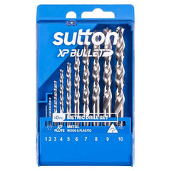 Sutton Tools - 1-10mm Drill D220 Sm10 Jobber HSS XP Bullet Set 10Pc | D220SM10