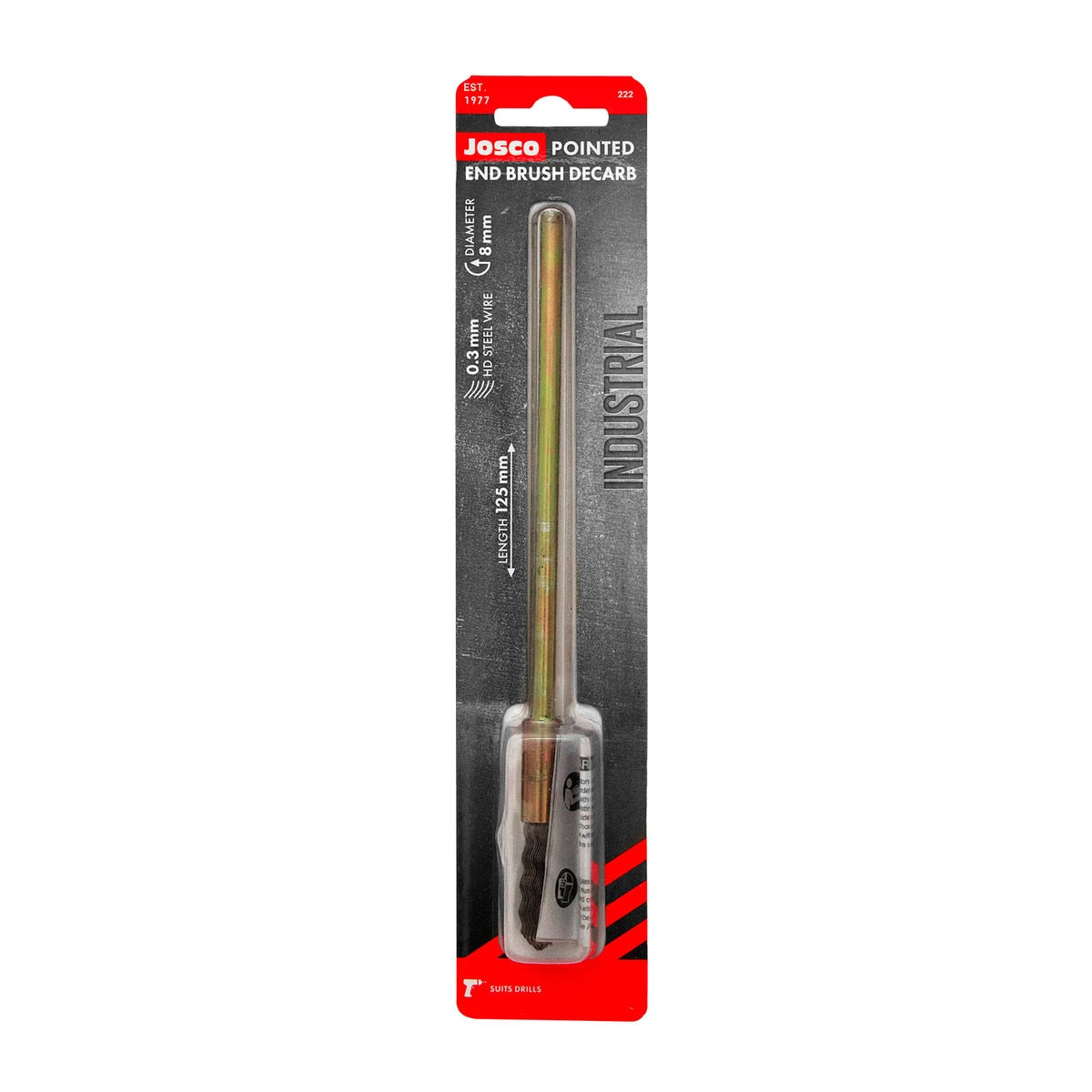 Josco - Brush Cup CR 8 Pointed End 6 x 125 Spindle 0.30 | 222