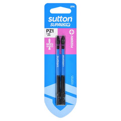 Sutton Tools - 100mm Screwdriver Bit S202 Supatorq Pozidriv Pz1 2Pk | S202H02E01