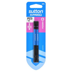 Sutton Tools - 100mm Screwdriver Bit S202 Supatorq Pozidriv Pz3 2Pk | S202H02E03