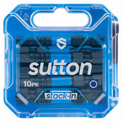 Sutton Tools - 50mm Scrdrv Bit S206 Supatorq HEX Hx5 STACK-IN 10Pk | S206T10B05