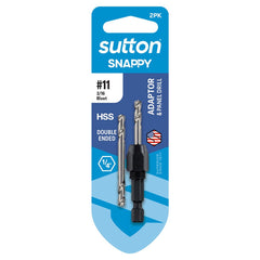 Sutton Tools - Drill D225 Holder HD Hex-shank Snappy & S/e Panel HSS Carded #11 | D225H0485