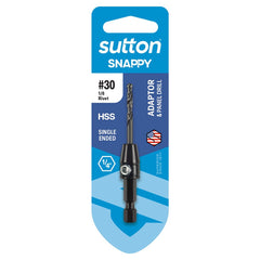 Sutton Tools - Drill D225 Holder HD Hex-shank Snappy & S/e Panel HSS Carded #30 | D225H0326