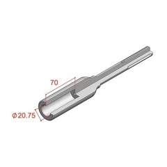 Action 3/4" x 300mm 21mm Hex Shank Ground Rod Driver