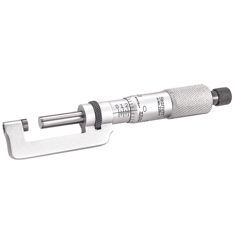 Starrett - Hub Micrometer 0-1in .001in Grad Carbide Faces | 228xrl