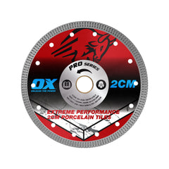 OX Tools - Pro 2cm Porcelain Cutting Blade - 180/25.4/22.23mm | OX-2CM-180/25.4/22