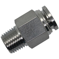 IFS - 1/8x1/4 Stainless Steel Push-In Male Connector | 23-003-0204