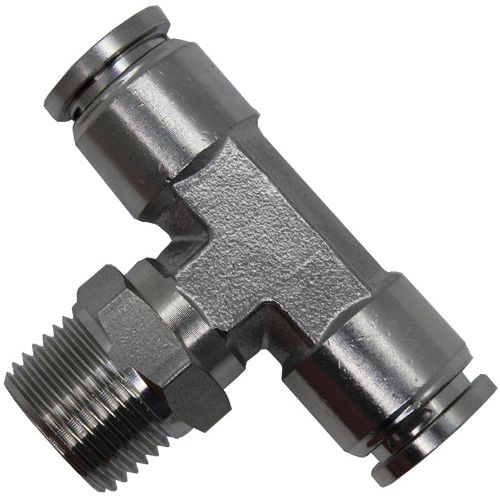 IFS - 10mmx3/8 Stainless Steel Push-In Male Branch Tee | 23-M012-1006