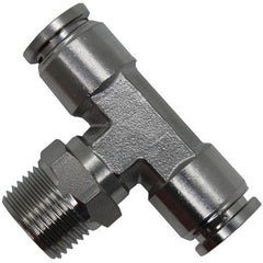 IFS - 10mmx3/8 Stainless Steel Push-In Male Branch Tee | 23-M012-1006