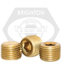 Brighton Best - 1/16"-27 - IMPERIAL TAPER PRESSURE PLUGS BRASS DRY-SEAL 3/4" TAPER | 230001