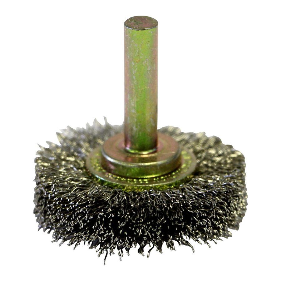 Josco - Brush Wheel CR HS 40 x 8 - 6.3 Spindle 0.25 Stainless 316 | 233D40SS