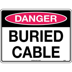 Uniform Safety Signs - 450x300mm - Metal - Danger Buried Cable | 233LSM