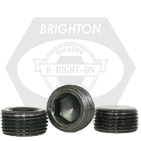 Brighton Best - 2"-11 1/2 - IMPERIAL TAPER PRESSURE PLUGS ALLOY FLUSH-SEAL 7/8" TAPER BLACK OXIDE | 233028