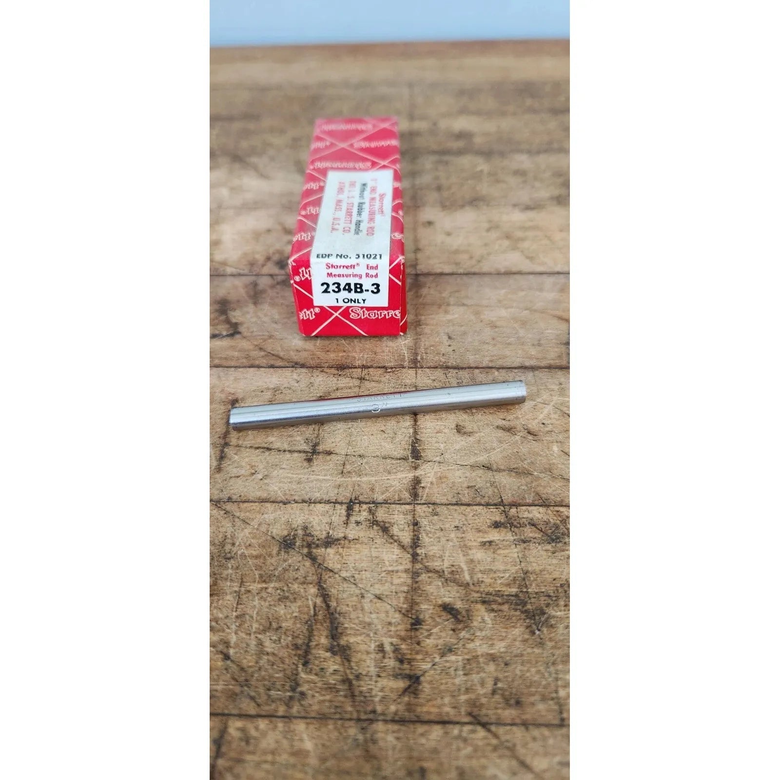 Starrett - End Measuring Rod 3in W/o Rubber Handle | 234B-3