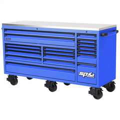 SP Tools - USA Series 73" 18-drawer Roller Cabinet - Blue | SP44826BL