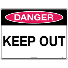 Uniform Safety Signs - 450x300mm - Metal - Danger Keep Out | 239LSM