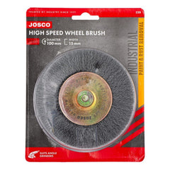 Josco - Brush Wheel CR HS 100 x 15 - 6 Spindle 0.25 | 239