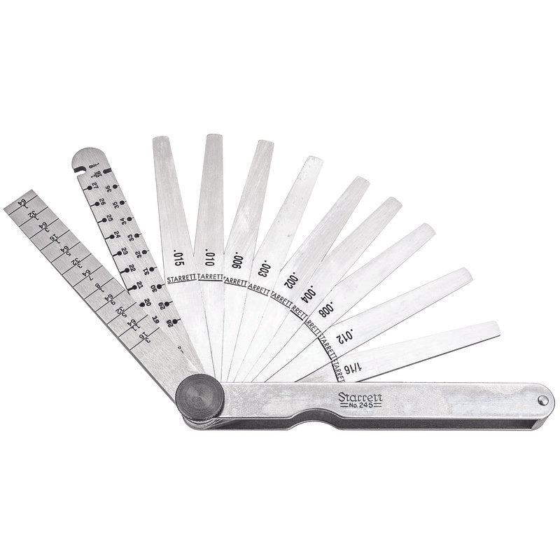 Starrett - Engineers Taper Wire/Thickness Gage Inch Reading | 245