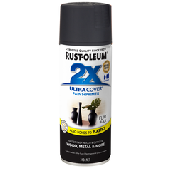 Rust-Oleum  - 2X Flat Black - Spray 340g | 276323
