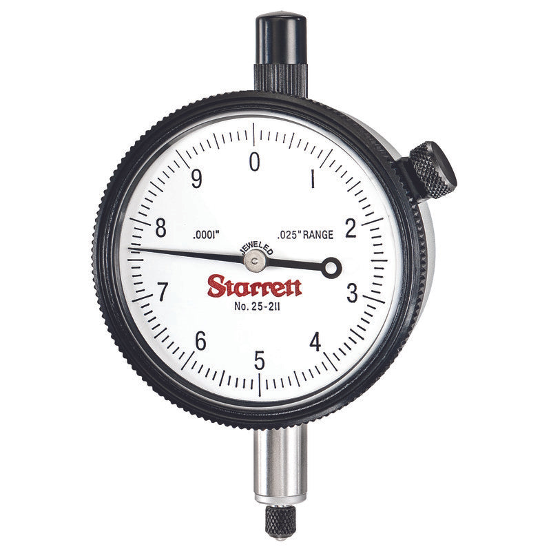 Starrett - Dial Ind. Jewelled 2 1/4in .025in Range .0001in Grad | 25-211J
