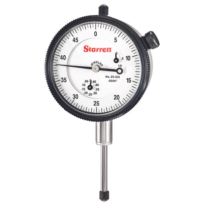 Starrett - Dial Ind. Jewelled 2 1/4in 1.000in Range .0005in Grad | 25-631J