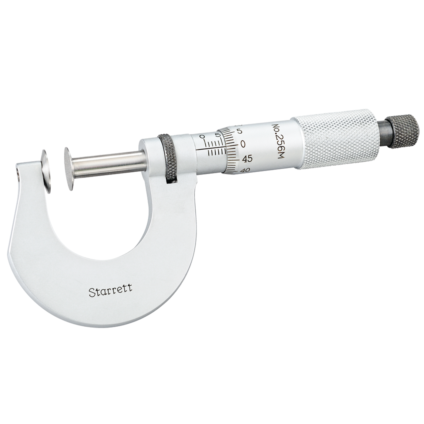 Starrett - Disc Type Micrometer 0-25mm Range 0.01 Grad | 256MRL-25