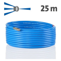 Powerblast - Pipe Cleaning Hose 25m with Forward Jet  Nozzle KNF055 & quick release fitting D12 | 125503-F