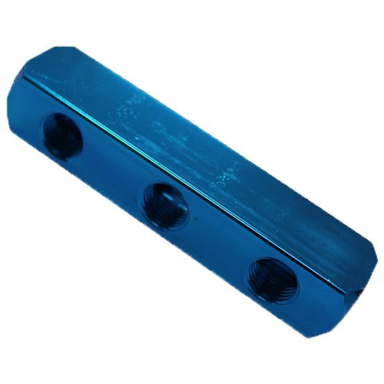 IFS - 6 Port Aluminium Manifold. Single sided. 3/8x1/4 | 26-MAS0604-6