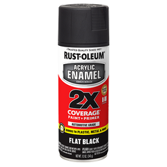Rust-Oleum  - 2X Top Coat Flat Black - Spray 311g | 271918