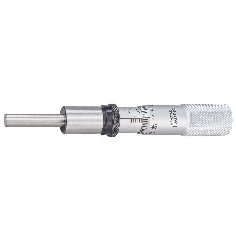 Starrett - Micrometer Head 0-25mm Range 0.01mm Grad Carbide Face | 263MXL