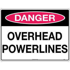 Uniform Safety Signs - 600x400mm - Metal - Danger Overhead Powerlines | 265LM
