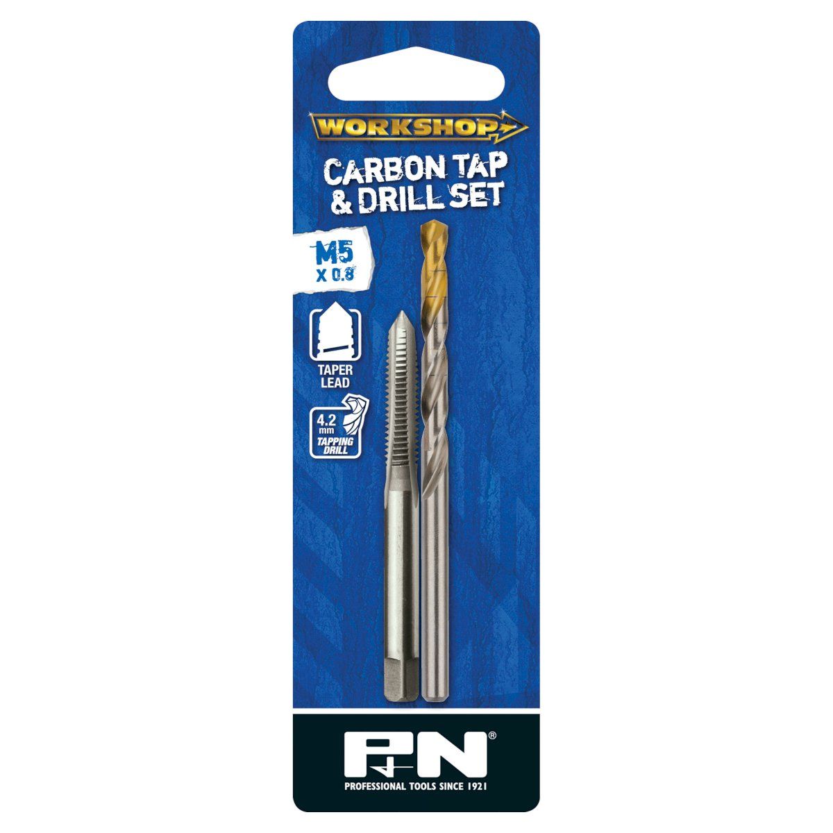 P&N - Tap & Drill Set M5 x 0.8, Drill 4.2mm Carded P&N Workshop | 267001050