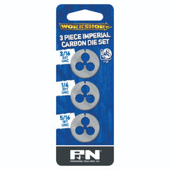 P&N - 4-3/16" WORKSHOP - Die Button Imp Set 5/16-1/ Carded 3Pc | 267013203