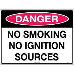 Uniform Safety Signs - 450x300mm - Poly - Danger No Smoking No Ignition Sources | 271LSP