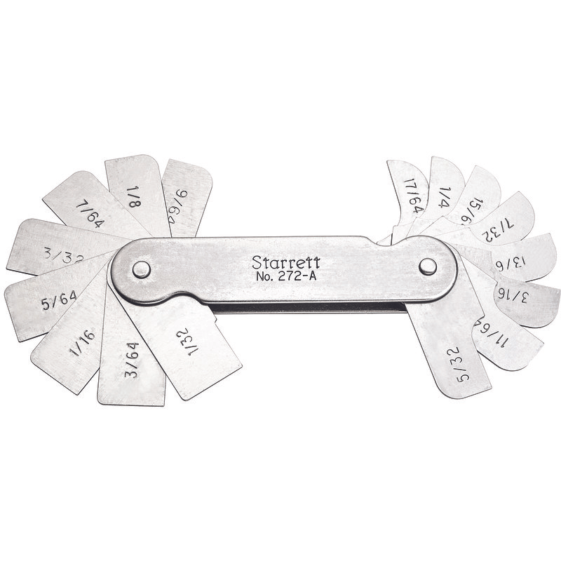 Starrett - Radius Gage 16 Leaves 1/32-17/64in Range by 64ths | 272A