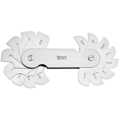 Starrett - Radius Gage 16 Leaves 9/32-33/64in Range by 64ths | 272B