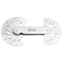 Starrett - Radius Gage 18 Leaves 0.75-5mm Range By 0.25mm | 272MA
