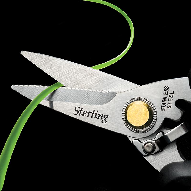 STERLING 185mm Black Panther Industrial Snips: Round Points | 29-704